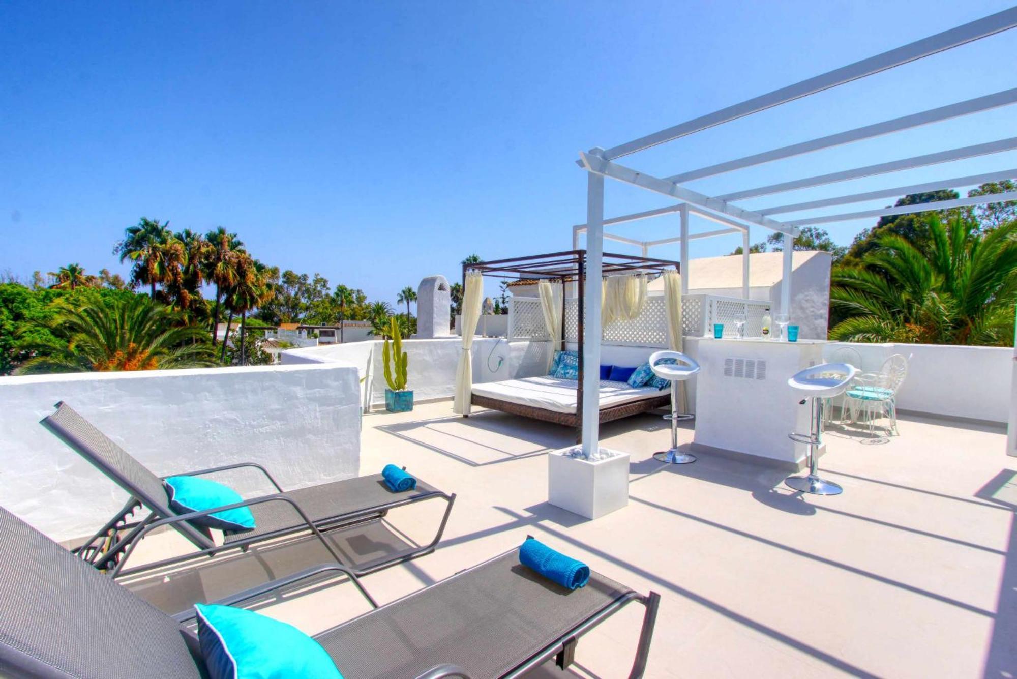 1108 Beachfront 2 Apartments With Roofterrace 80Mtrgt Beach 3 Pools Marbella Zewnętrze zdjęcie
